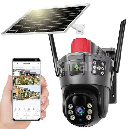 Solarna PTZ kamera ELITA 25MP 3 sociva i 3 kamere 4G