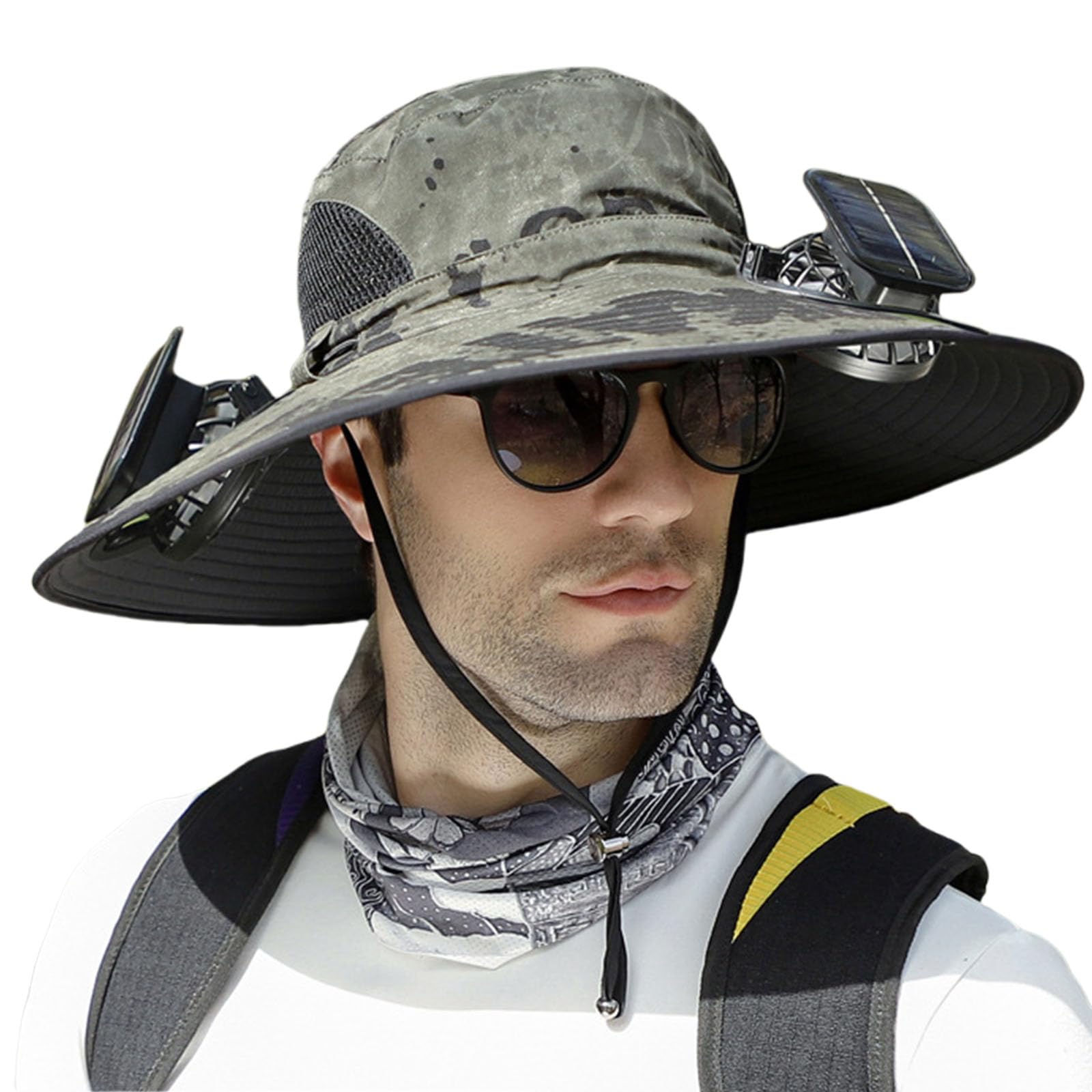Solarni Šešir sa Ventilatorima – Muški Letnji Šešir za Hlađenje i Zaštitu od Sunca