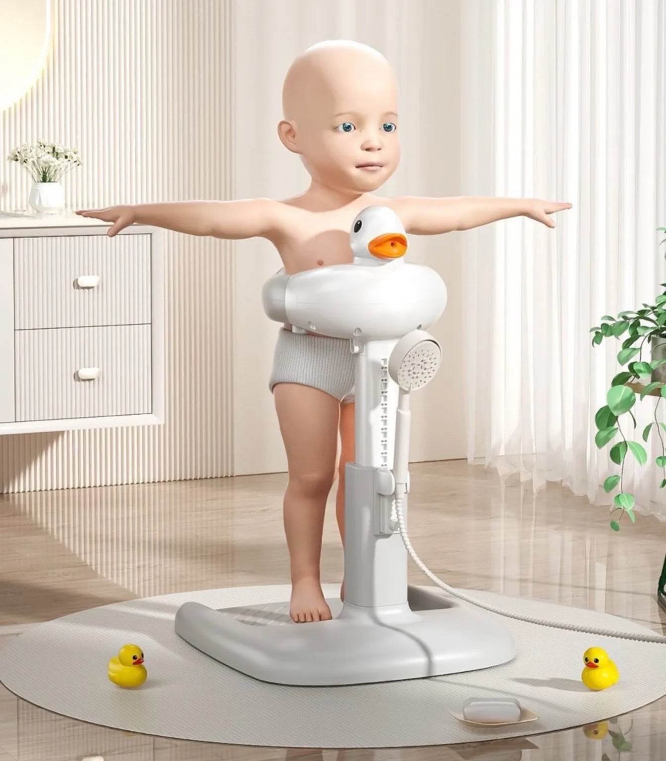 Stalak za Kadicu za Bebe – Praktično i Bezbedno Kupanje Bez Saginjanja