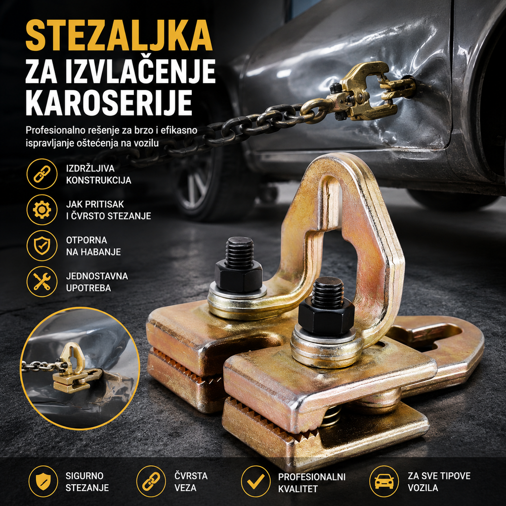 Karoserijska Stezaljka za Izvlačenje Limarije – Auto Limarski Alat Visoke Čvrstoće