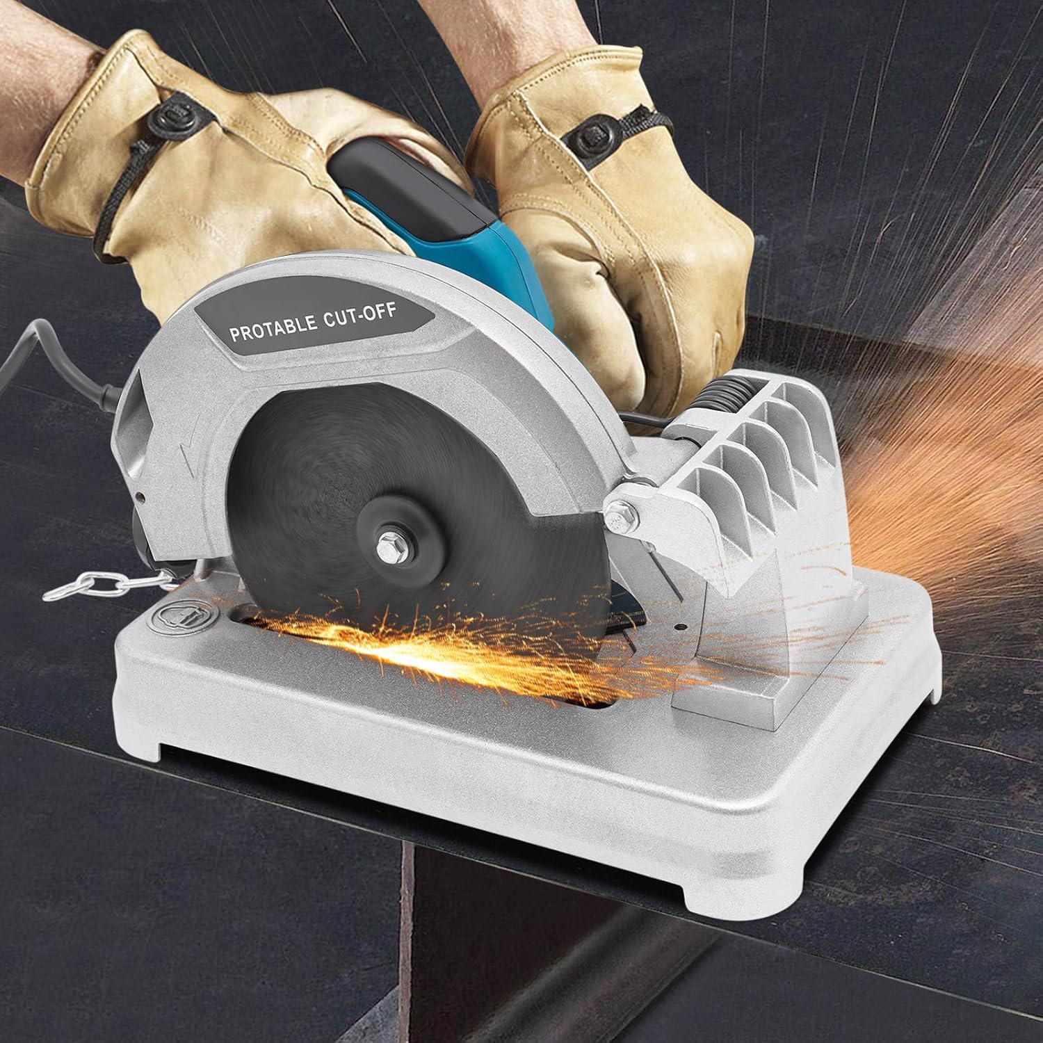 Preklopna Cirkularna Testera 220V – 185mm Stona Testera za Sečenje Metala i Drveta