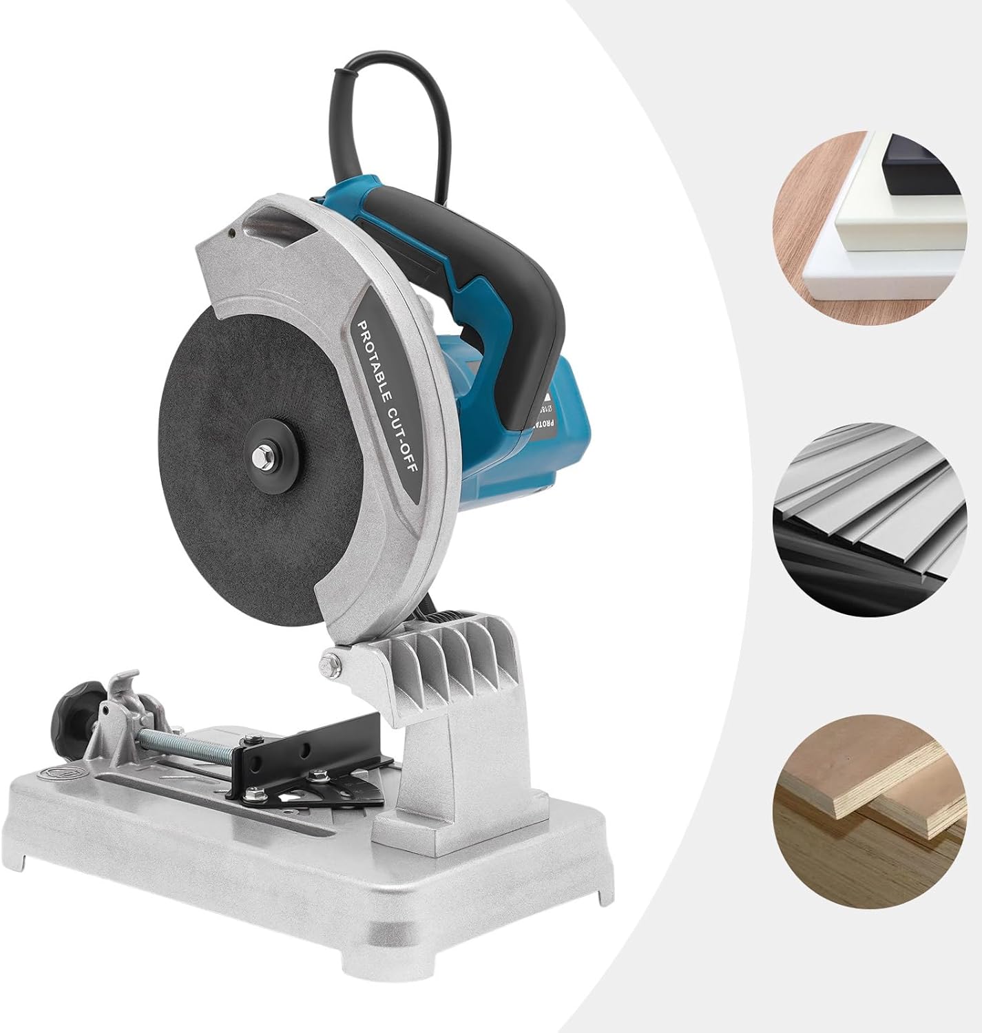 Preklopna Cirkularna Testera 220V – 185mm Stona Testera za Sečenje Metala i Drveta