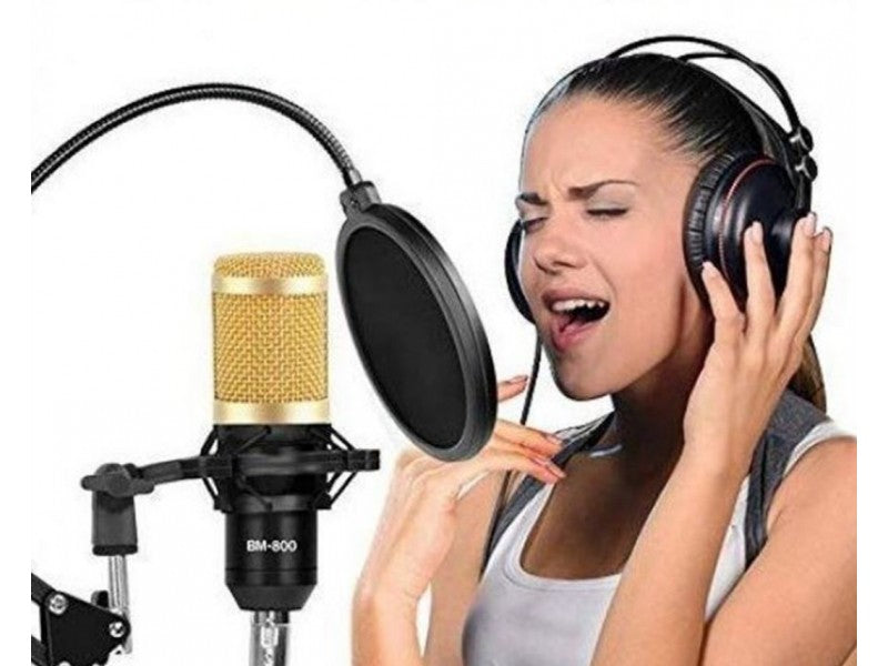 Studijski kondezatoski mikrofon BM800 sa miksetom