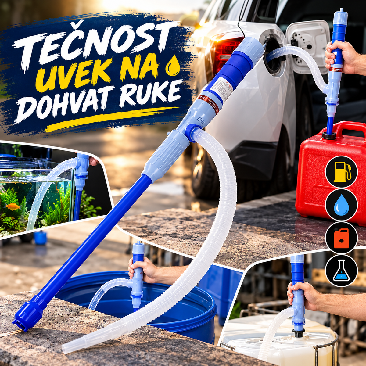 Pumpa za Pretakanje Goriva i Tečnosti na Baterije – Prenosna Električna Pumpa