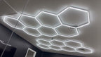 Megalight Hex LED Rasveta za Garažu – Profesionalno Osvetljenje za Auto Servis i Detailing Studio