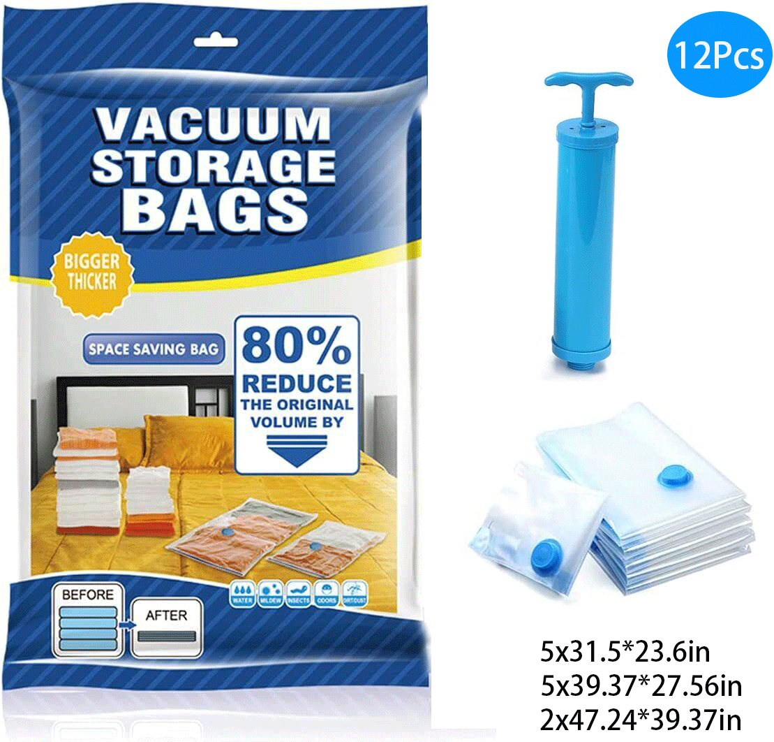 Vakum kese za orman 12 komada + rucna pumpa