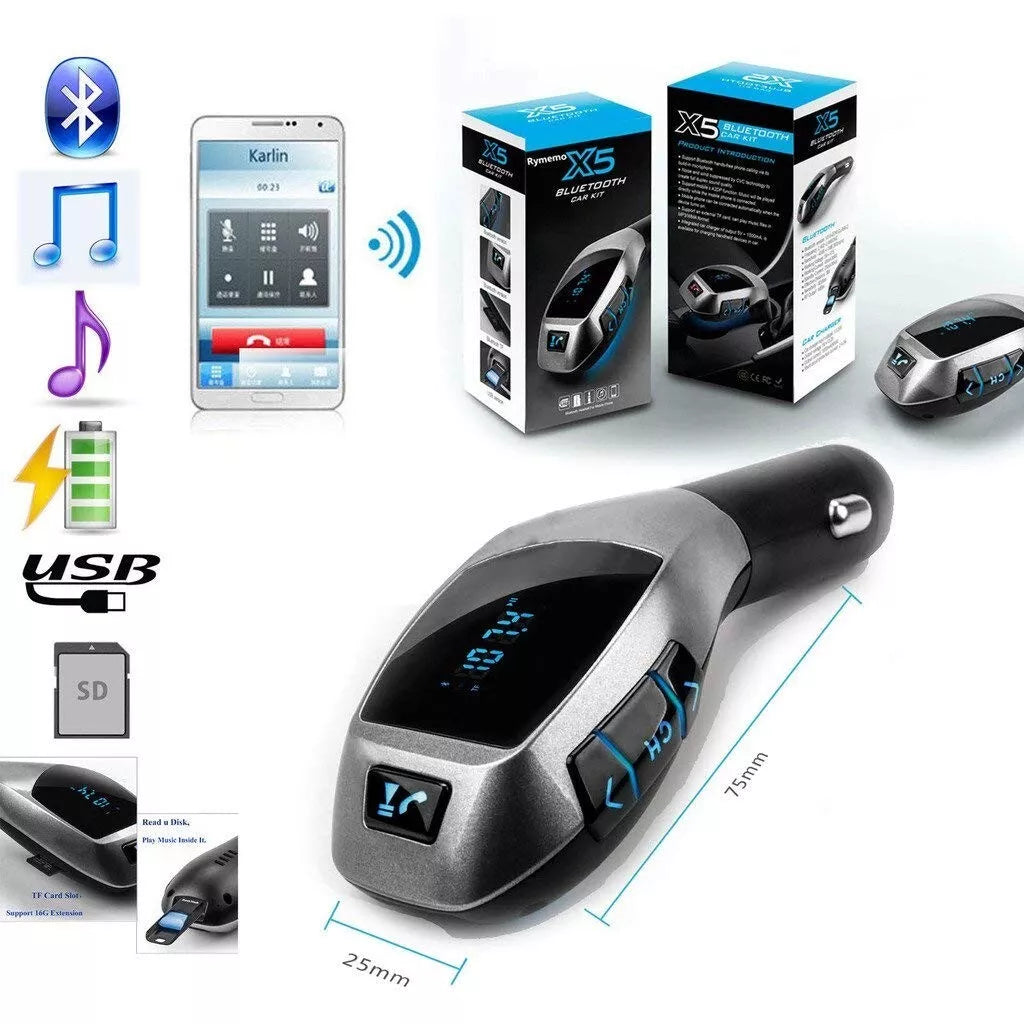X5 MP3 FM transmiter Bluetooth