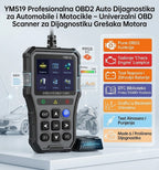 YM519 Univerzalni OBD2 Scanner za Automobile i Motore – Auto Dijagnostika sa Brzim Očitavanjem Grešaka