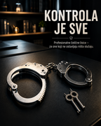 Čelične Lisice na Lancu sa 2 Ključa – Metalne Lisice za Profesionalnu Upotrebu