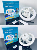 Led luster sa ventilatorom E27