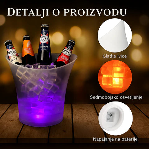LED Kibla sa Zvučnikom – Ambijentalno Osvetljenje i Bluetooth Muzika