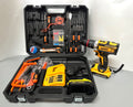 Dewalt aku srafilica,busilica,cekic 128v+pribor+2 baterije