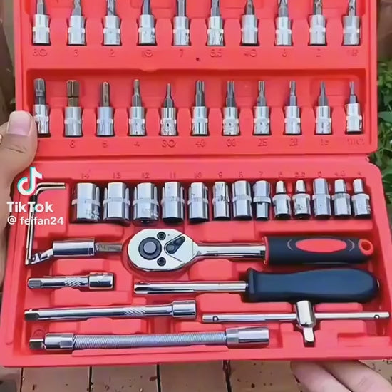 Gedora set imbusa , torexa, srafcigera od 46 delova