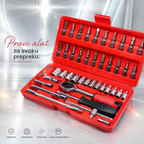 Gedora set imbusa , torexa, srafcigera od 46 delova