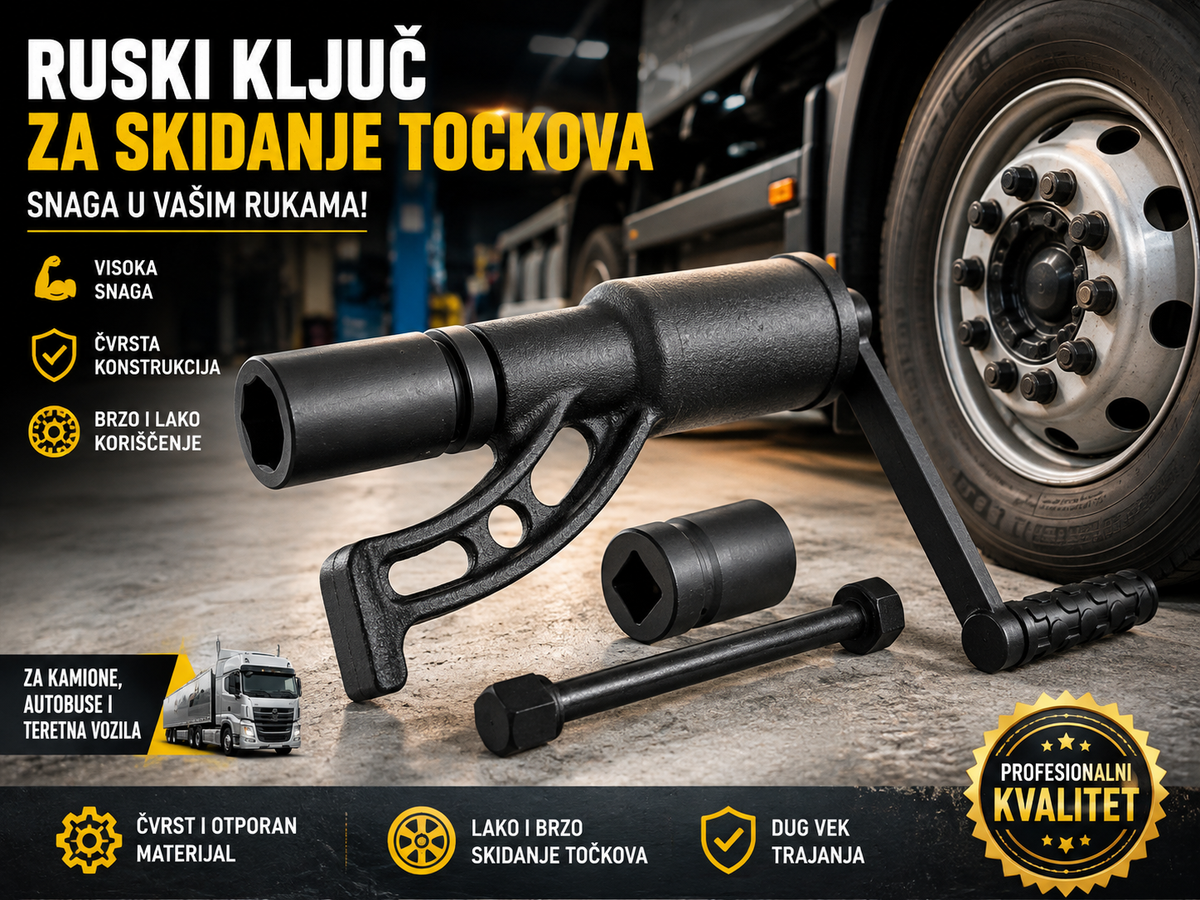 Ruski ključ za skidanje tockova kljuc za brezone
