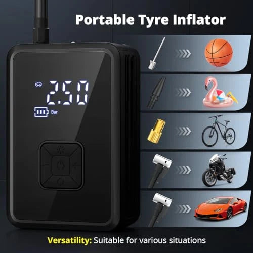 Bežični Inflator za Gume 150 PSI – Prenosivi Kompresor za Auto, Bicikl i Lopte