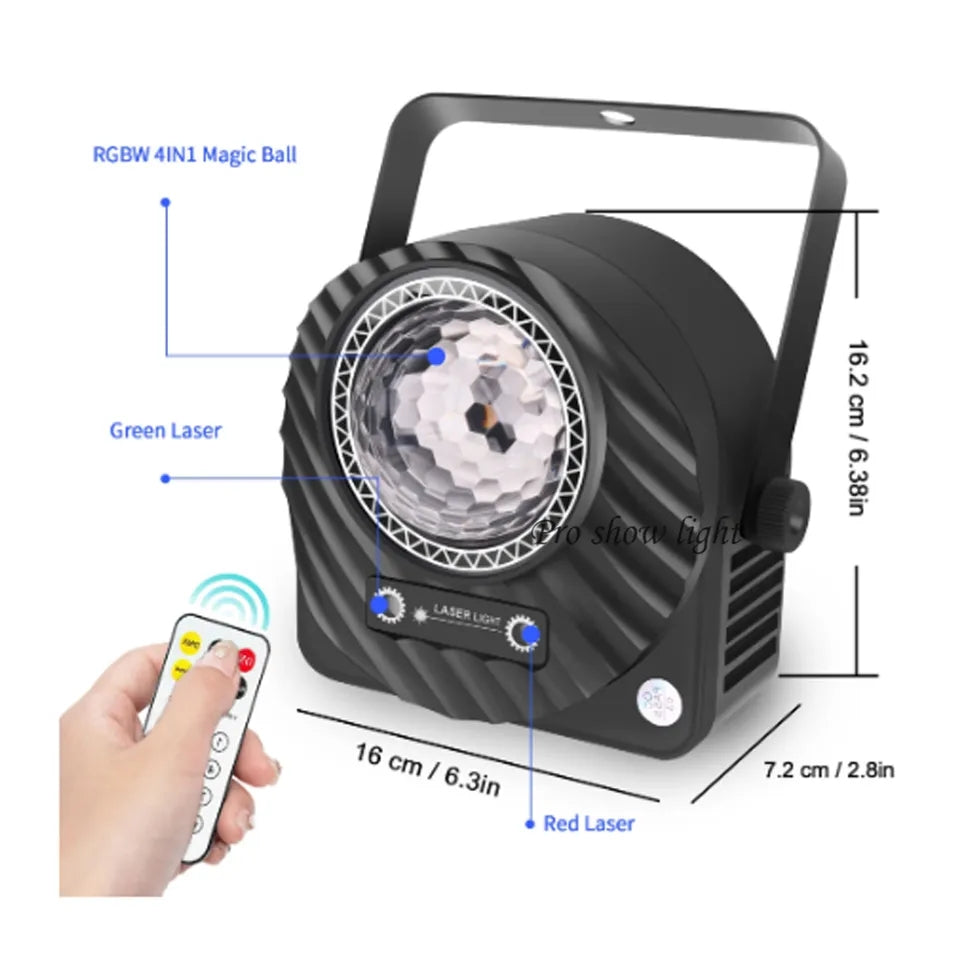 Laser sa diskoteke, kafice, restorane sa disko kuglom 30w