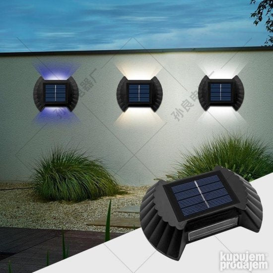 Solarna zidna dekorativna lampa set 4 komada