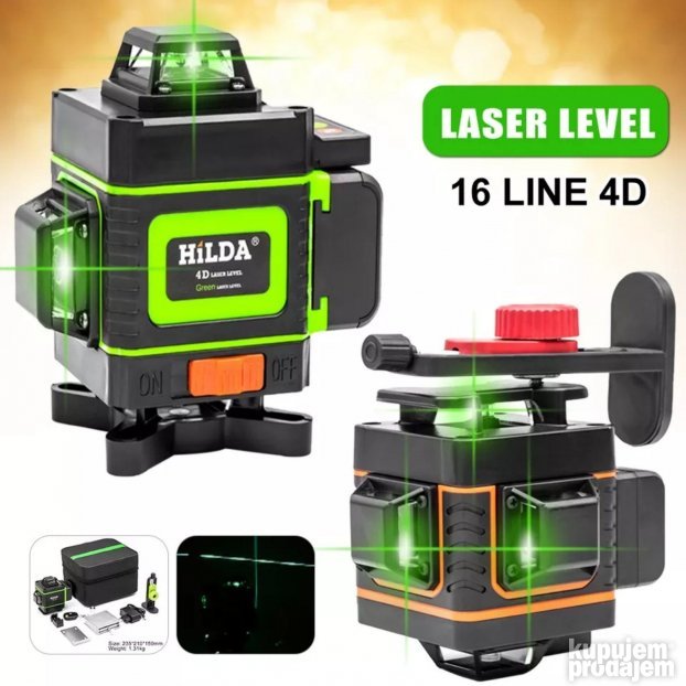 Laser za nivelaciju 4D 16 linija Digitalni