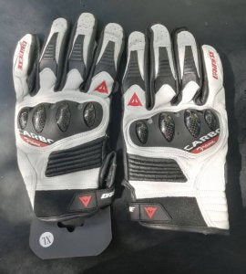 Dainese rukavice za motor kozne Bele