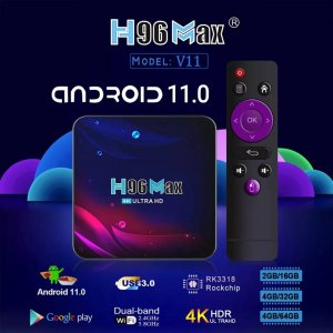 Android TV Box H96 Max 4GB+32GB Android 11 4k TV BO