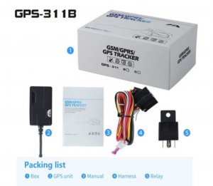 GPS lokator za pracenje vozila, motor, skuter, trotinet 331B